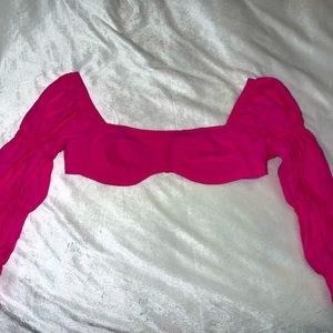 Hot Pink Crop Top